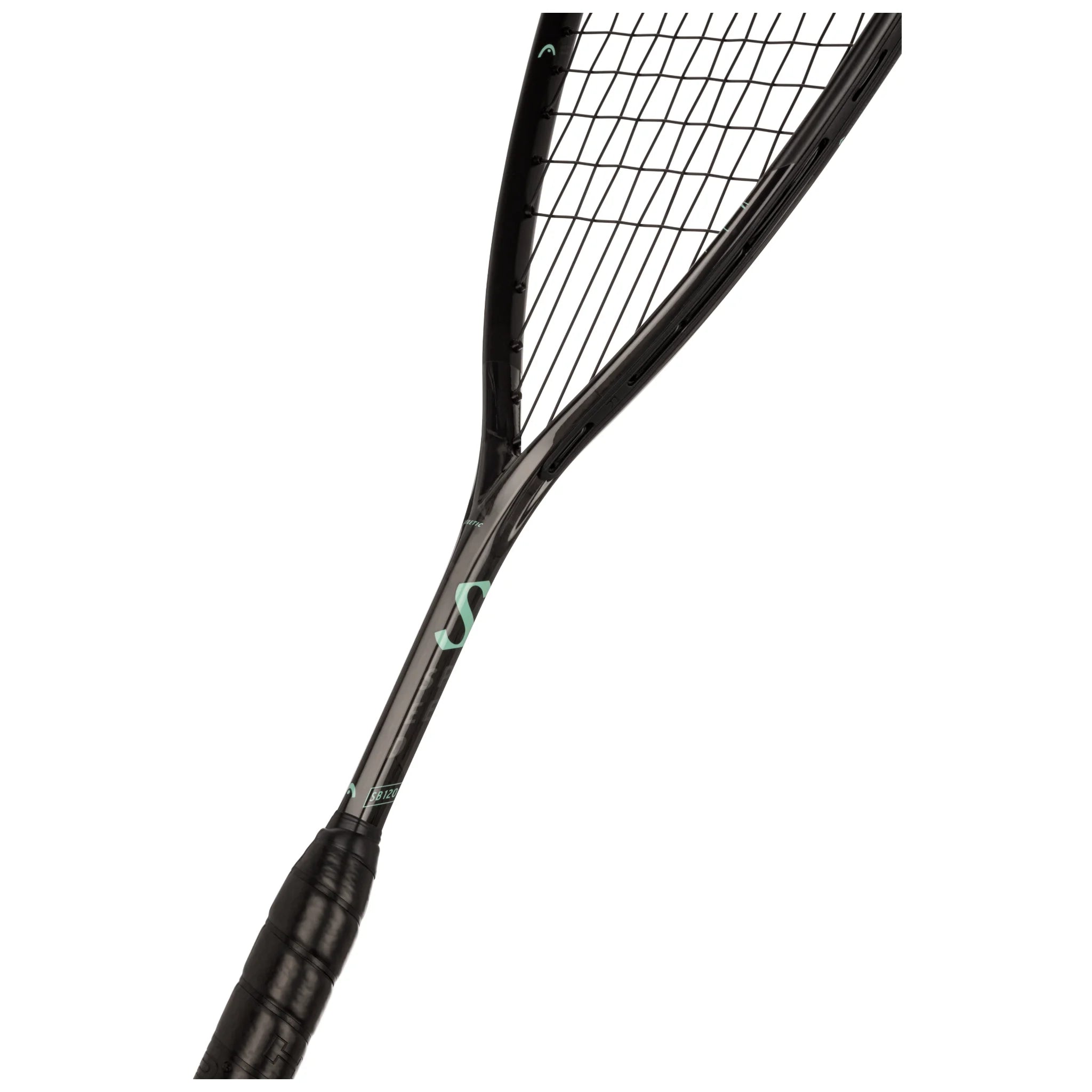 Head Speed 120 Slimbody squash racket (2023 model) shaft view