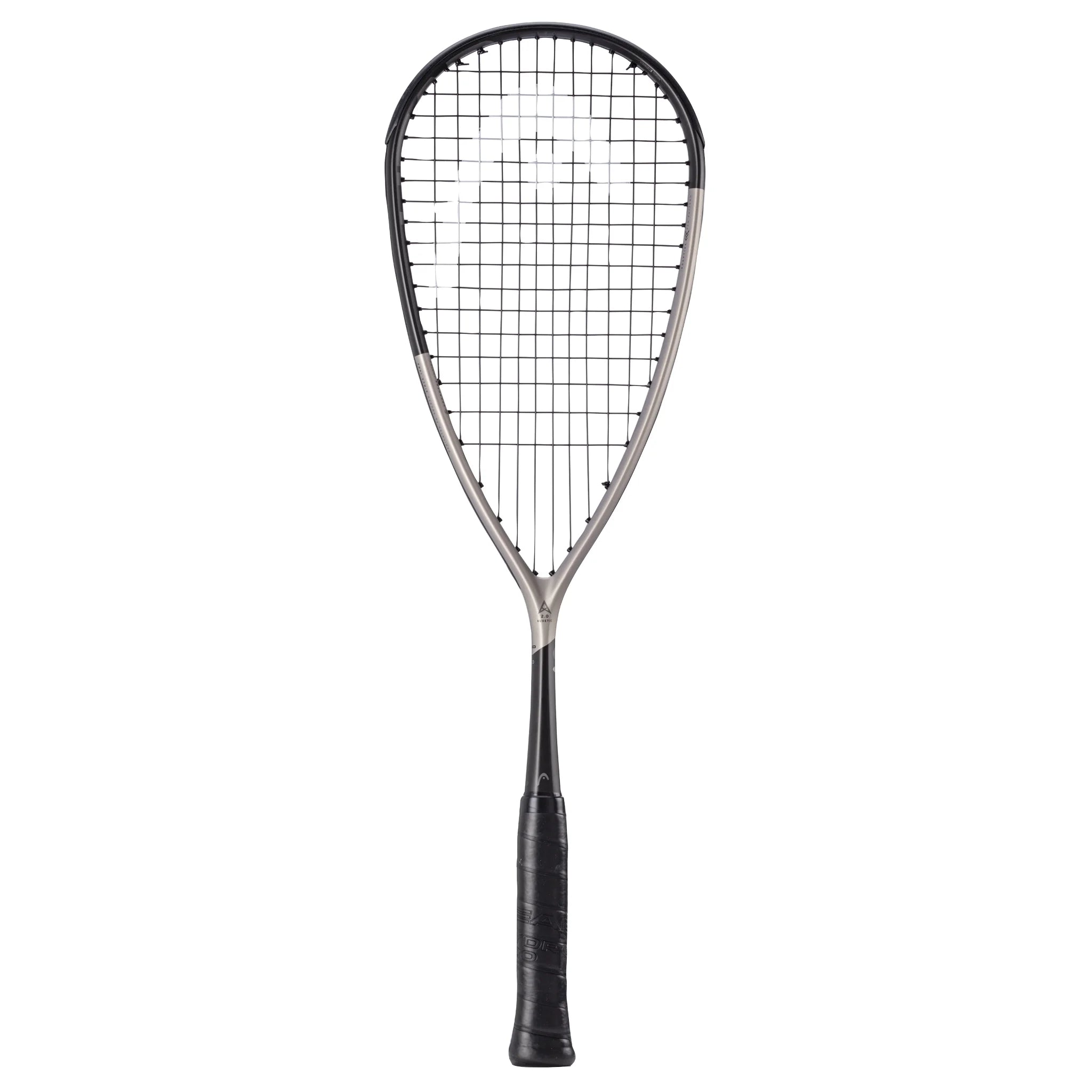 Front view of HEAD Speed 120 Squash Racket 2025, 120g head-heavy, 500cm² head, showing teardrop frame and Reflex 18.