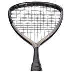 Head close-up of HEAD Speed 120 Squash Racket 2025, 12/17 or AFP 16/17, 500cm² head, highlighting Stringbed X-Tension groove.