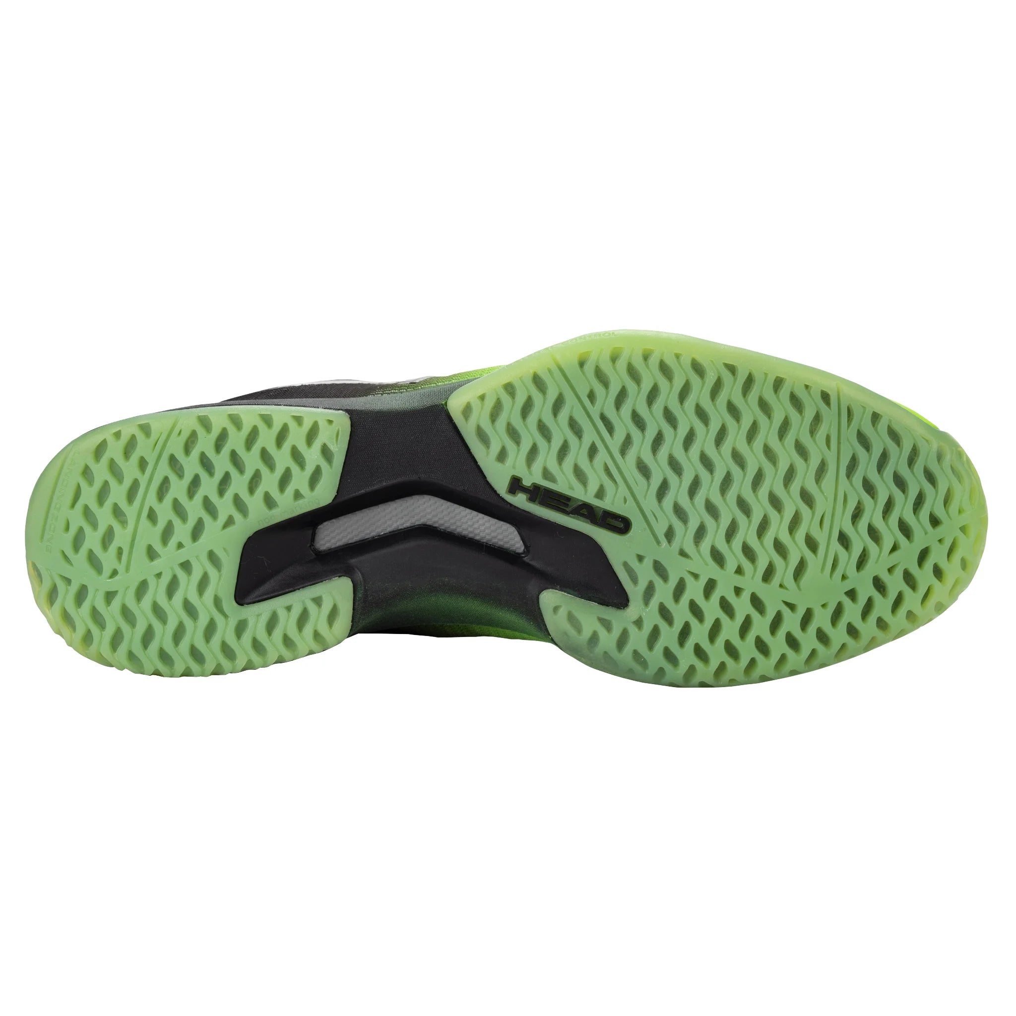 sole of the Head Sprint Pro 3.5 Indoor shoes Black & Neon Green