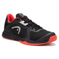 side view of Head Sprint Team 3.5 Indoor shoes Black & Coral