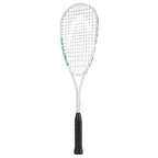 Side view of Head Vibe Elite Squash Racket with 19 mm beam, highlighting its head-light frame profile