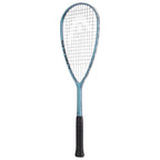 Side image of Head Vibe Tour Squash Racket at 160 g, highlighting the slim teardrop frame profile design