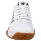 Front view of K-Swiss Express Light Indoor shoe with Durawrap toe-drag protection, highlighting the toe area