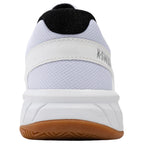 Heel view of K-Swiss Express Light Indoor shoe with HEEL GRIP lining, highlighting the rear of the shoe