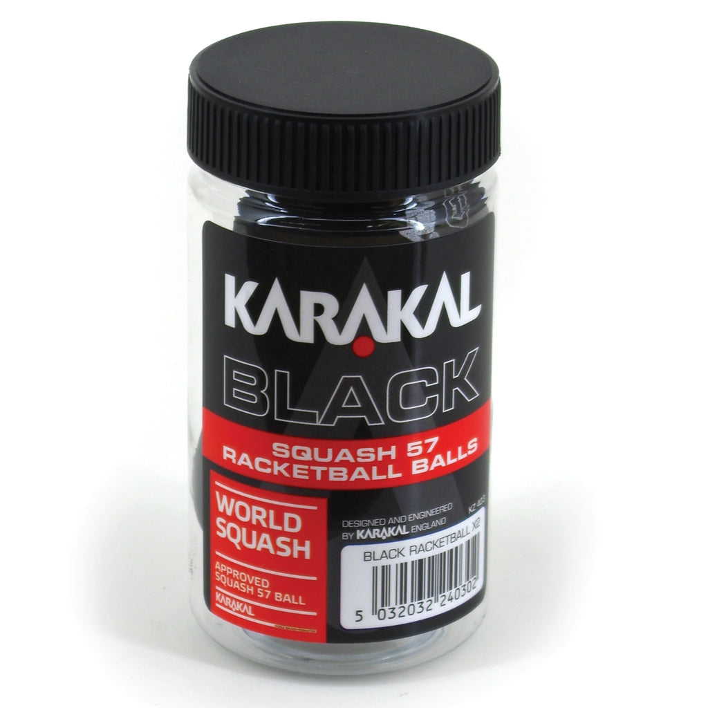 Karakal Black Competition Racketball Balls - 2 ball tube