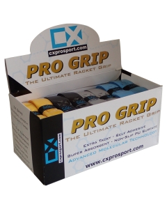CX Pro Sport Pro Grips - Box 24 Grips Yellow, Blue, Black & Grey