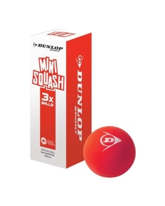 Dunlop Fun Mini Squash Ball - 3 Ball Box (60mm diameter)
