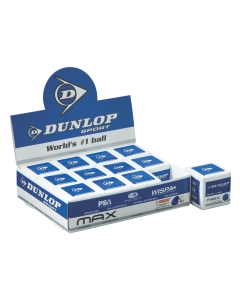 Dunlop Max squash balls - 1 Dozen single ball boxes