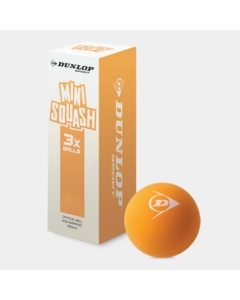 Dunlop Play Mini Squash Balls - 3 Ball box  (50mm diameter)