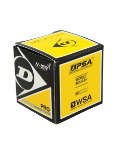 Dunlop Pro Squash Ball (double yellow dot) - 1 single ball box