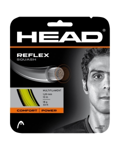 Head Reflex squash string - 1.3mm 10m set in yellow