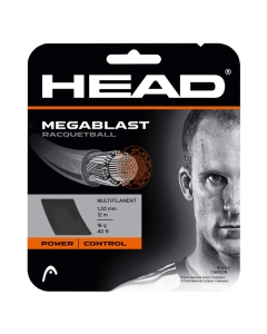 Head MegaBlast racketball string 1.25mm 12m set in black