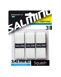 Salming SuperTacky + overgrip White 3 pack